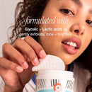 First Aid Beauty - Facial Radiance Pads with Glycolic & Lactic Acids, Daily Exfoliating Pads with AHA that Help Tone & Brighten Skin, One-Step Makeup Prep, Compostable for Daily Use, 60 ct Infinity Warehouse