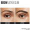 Maybelline New York Brow Ultra Slim Defining Eyebrow Makeup Mechanical Pencil With 1.55 MM Tip & Blending Spoolie For Precisely Defined Eyebrows, Medium Brown, 0.003 oz. Maybelline New York