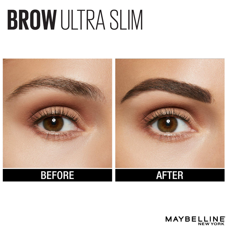 Maybelline New York Brow Ultra Slim Defining Eyebrow Makeup Mechanical Pencil With 1.55 MM Tip & Blending Spoolie For Precisely Defined Eyebrows, Medium Brown, 0.003 oz. Maybelline New York