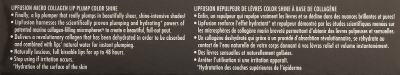Fusion Beauty Lip Fusion Micro-injected Collagen Lip Plump Color Shine Fusion Beauty