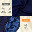 Satin Lined Hair Cover Sleep Cap - Adjustable Stay on No Fading Slouchy Skull Night Sleeping Beanie for Frizzy Natural Curly Hair Protection - Solid Navy GB Selected