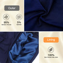 Satin Lined Hair Cover Sleep Cap - Adjustable Stay on No Fading Slouchy Skull Night Sleeping Beanie for Frizzy Natural Curly Hair Protection - Solid Navy GB Selected