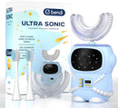 Bendi Sensory 360 Round U-Shaped Astronaut Design Mouthguard Electric Toothbrush for Kids Ages 2-7 - Automatic Memory Function - 5 Modes Toothbrush with Multiple Heads – Kids Travel Essentials (Pink) Infinity Warehouse