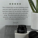 Lumin Exfoliating Rub for Men (1 oz) - Activated Charcoal Face Exfoliator Rub for Reducing Dullness, Dryness, Dark Spots, Blackheads, and Shaving Irritation - Achieve Your Best Look Lumin