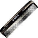 Kent A FOT Handmade Pocket Comb for Men, Graphite, All Fine Tooth Hair Comb Straightener for Everyday Grooming Styling Hair, Beard and Mustache, Use Wet or Dry, Saw Cut Hand Polished, Made in England KENT Store