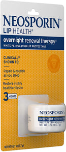 Neosporin Lip Health Overnight Renewal Therapy, 0.27 Oz, Pack of 2 Neosporin