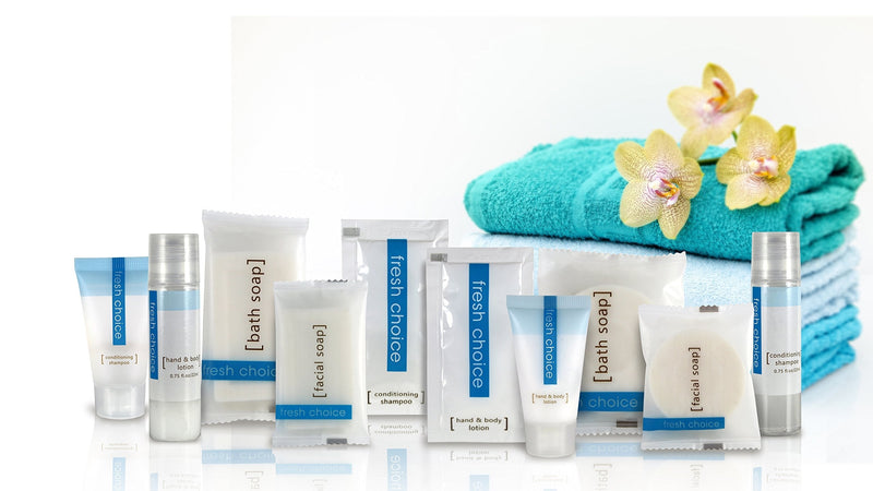 Bulk Hotel Soap Bar | 100 bars| 0.5 OZ | - Travel Size Moisturizing/Face and Hand - Individually Wrapped Toiletries for Hotels, Rentals, Camping, Charity Donations- Value Bulk Pack - Mild and Fresh Scent - Fresh Choice