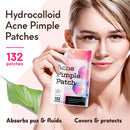 Acne Pimple Master Patch 132 dots - Absorbing Hydrocolloid Blemish Spot Skin Treatment and Care Dressing LE GUSHE