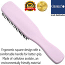 Giorgio GIO1P Pink 7.75 inch Gentle Touch Detangler Hair Brush for Men Women and Kids. Soft Bristles for Sensitive Scalp. Wet and Dry for all Hair Types. Scalp Massager Brush Stimulate Hair Growth GIORGIO
