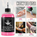 120ml Tattoo Stencil Transfer Gel Solution 4OZ Professional Tattoo Application Solution for Machine Stencils Paper, Stencil Transfer Gel for Beginners Artists Tattoo Supplies (PINK) Infinity Warehouse