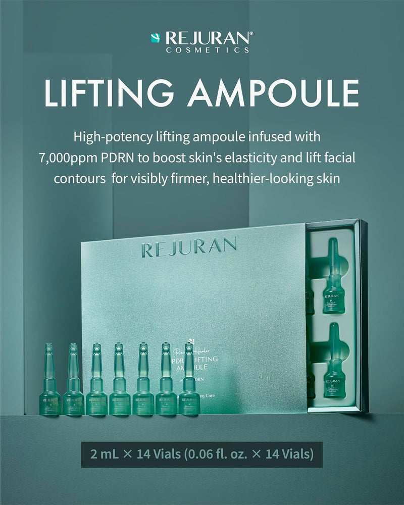 REJURAN® Recover c-PDRN® Lifting Ampoule - High Does Original Salmon DNA PDRN Serum DNA for Rejuvenation, Hydration, Skin Soothing, and Intensive Anti-Aging Korean Skincare. (2ml x 14 Vials) Infinity Warehouse