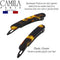 Camila Paris CP2250/2 French Hair Slides Clips for Women, Handmade, Girls Side Slide-in Barrette Clip, Hair Accessories for Women. Strong Hold No Slip Grip Fashion Durable and Styling, Made in France Camila