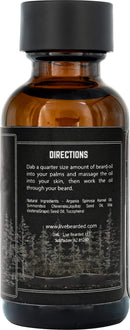 Live Bearded: Beard Oil - American - Premium Beard and Skin Care with Jojoba Oil - 1 fl. oz. - Beard Itch and Dry Skin Relief - Handcrafted with All-Natural Ingredients - Made in the USA Live Bearded