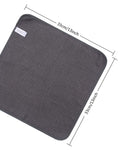 SINLAND Premium Microfiber Washcloth Makeup Remover Cloth Waffle Weave Facial Cleansing Cloth Face cloth and Body Cloths 6 Pack 13 Inch x 13 Inch Grey SINLAND