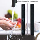 Professional Nail Files Black Washable Emery Boards 7 Inches Long Square End Serrated Edge (80/80 50 Pack) Iridesi Store