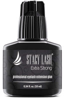 Extra Strong Eyelash Extension Glue - Stacy Lash 0.34 fl.oz / 10 ml / 0.5-1 Sec Drying time/Retention – 7 Weeks/Maximum Bonding Power/Professional Use Only Black Adhesive for Semi-Permanent Extensions Stacy Lash Store