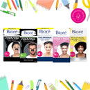Bioré Men's Skincare Charcoal Deep Cleansing Pore Strips, Nose Strips for Blackhead Removal on Oily Skin, with Natural Charcoal for Instant Blackhead Removal and Pore Unclogging, 6 Count Bioré