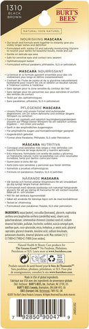 Burts Bees 100% Natural Nourishing Mascara, Black Brown - 0.4 Ounce (Pack of 2) Burt's Bees