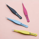 Tweezer Guru Pointed Tweezers - Sharp Precision Needle Nose Tip, Best Tweezers for Eyebrows and Ingrown Hair, Surgical Pointed for Blackheads & Splinters (Black) TWEEZER GURU