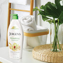 Jergens Oil-Infused Smoothing Avocado Moisturizer, for Visibly Replenished Skin, Fluid Ounces, with Avocado Oil and Oat Extract, for All Skin Types, 16.8 Fl Oz Jergens Store