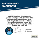 Wahl Beard, Moustache, & Hair Pocket Comb for Men's Grooming - Handcrafted & Hand Cut with Cellulose Acetate - Smooth, Rounded Tapered Teeth - Model 3324 WAHL