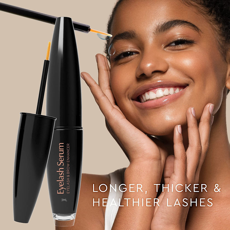 Natural Vine Eyelash and Brow Growth Serum, Irritation Free Formula, Guaranteed Results in 3-4 Weeks for Longer, Thicker, and Fuller Eyelashes Natural Vine