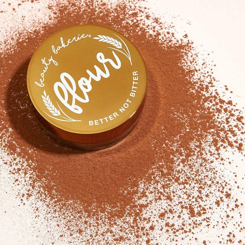 Beauty Bakerie Flour Setting Powder, Finishing Powder for Setting Foundation Makeup in Place, Almond (Chestnut), .5 Ounce Beauty Bakerie