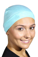 Landana Headscarves Womens Soft Sleep Cap Comfy Cancer Wig Liner & Hair Loss Cap (Aqua) Landana Headscarves