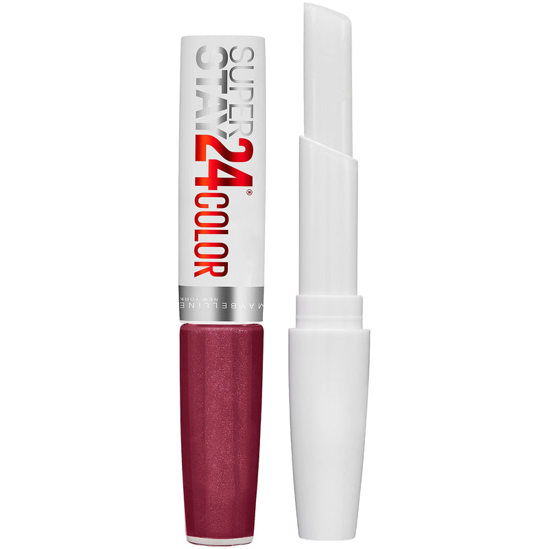 Maybelline SuperStay 24 2-Step Liquid Lipstick Makeup, Unlimited Raisin, 1 kit Maybelline New York