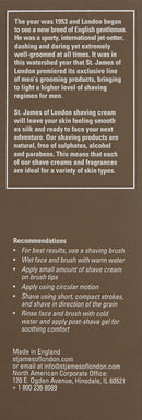 St James of London Mandarin & Patchouli Shave Cream Tube, 2.5 Fl Oz St James of London