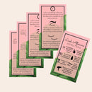 Palm Leaf Eyelash Extension Aftercare Cards | 50 Pack | Double Sided Size 3.5 x 2" inches After Care (2-3 Week Fillers) | Aftercare Instructions Pink with Palm Leaf Design Boutique Marketing LLC