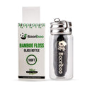 Boonboo Dental Floss | 100FT Bamboo Fiber & Mint Flavor | Glass Bottle & Cutting Lid | Biodegradable & Sustainable | Plastic- Free Synergy Products