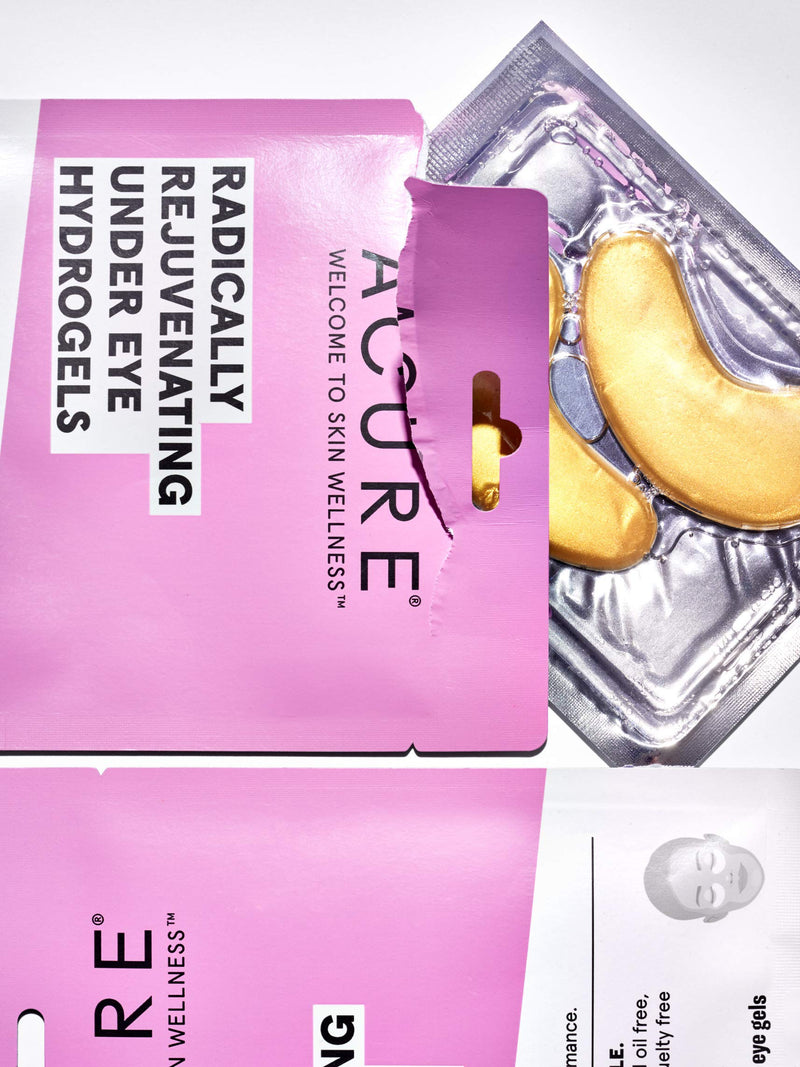 Acure Radically Rejuvenating Under Eye Hydrogel Mask, Provides Anti-Aging Support, & Silk Tree, Purple, Cucumber, 0.236 Fl Oz (Pack of 1) Acure