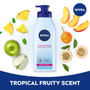 NIVEA Breathable Nourishing Body Lotion Tropical Breeze, Body Lotion for Dry Skin, 13.5 Fl Oz Pump Bottle NIVEA
