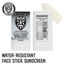 Headhunter Sunscreen Face Stick SPF 45, Waterproof Surf Sunblock for Waterman, Water-Resistant Facial Sunscreen for Ultra-Sport Protection and Solar Defense (80 min), Clear White (1 pack) Headhunter