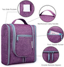 Hanging Travel Toiletry Bag Kit Cosmetic Makeup Organizer for Women and Men (A-Purple) Narwey Store