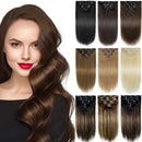Yamel Remy Clip in Hair Extensions Human Hair 7Pcs 16 Clips Real Human Hair Extensions clip Yamel