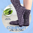 Moisturizing Spa Socks Aloe Infused | 2-Pair | Fuzzy Non Skid Gel Sleeping Socks Pembrook Store