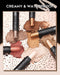 LUXAZA Eyeshadow Stick Cream Shimmer Creamy 2 in 1 Eyeshadow and Eyeliner Pen,Eye Brightener Stick,Highlighting Stick Eye Liner,Easy to Color Waterproof Eyeshadow Perncil Crayon 1Pcs,Champagne-silk LUXAZA