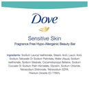 Dove Moisturizing Beauty Bar for Softer Skin, Fragrance-Free, Hypoallergenic Beauty Bar Sensitive Skin Effectively Washes Away Bacteria While Nourishing Your Skin 3.75 oz 4 Bars, Pack of 6 Dove Store