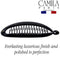Camila Paris NV138 3.5 inch Small French Banana Clip Hair Comb Classic Girls Updo Flexible Ponytail Holder Interlocking Banana Combs, Fashion Durable Styling Hair Accessories for Women, Made in France Camila