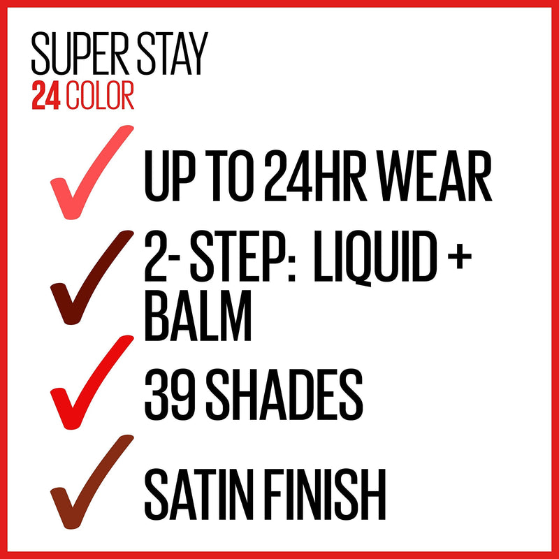 Maybelline SuperStay 24, 2-Step Liquid Lipstick, Endless Espresso Maybelline New York
