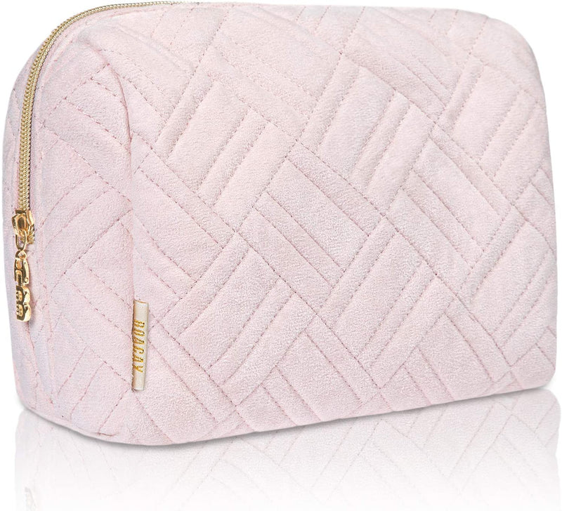 Large Cosmetic & Toiletry Bag, Zippered Makeup Pouch for Women & Girls, Travel Cute Organizer Suitable for Purse, Versatile Bag with Multiple Compartments for Makeup, Toiletries, Pencils, Accessories BOACAY Store