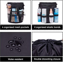 Barrel Makeup Bag Travel Drawstring Cosmetic Bag Toiletry Organizer Waterproof for Women and Girls (Small, Black) Narwey Store