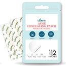 Claene Acne Pimple Concealing Patch - Invisible,Cruelty-Free, Hydrocolloid, Blemish Spot, Skin Treatment, Facial Stickers, Absorbing Cover, 4 Sizes, Blends in with skin, Vegan (112Count) CLAENE