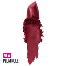 Maybelline Color Sensational Lipstick, Lip Makeup, Cream Finish, Hydrating Lipstick, Nude, Pink, Red, Plum Lip Color, Plum Rule, 0.15 oz; (Packaging May Vary) Maybelline New York