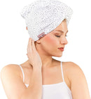 Kitsch Microfiber Hair Towel Wrap for Women, Hair Turban for Drying Wet Hair, Easy Twist Hair Towels, Super Absorbent and Ultra Soft (Micro Dot) Kitsch Store