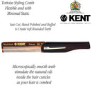 Kent 20T Handmade Folding Pocket Comb for Men, Fine Tooth Hair Comb Straightener for Everyday Grooming Styling Hair, Beard or Mustache, Use Dry or with Balms, Saw Cut Hand Polished, Made in England KENT