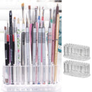 byAlegory (Set of 2) Acrylic Makeup Finger Nail Art Tool Organizer 26 Spaces For Storing Beauty Nail Art Kit Tools - Clear BY ALEGORY