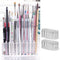 byAlegory (Set of 2) Acrylic Makeup Finger Nail Art Tool Organizer 26 Spaces For Storing Beauty Nail Art Kit Tools - Clear BY ALEGORY
